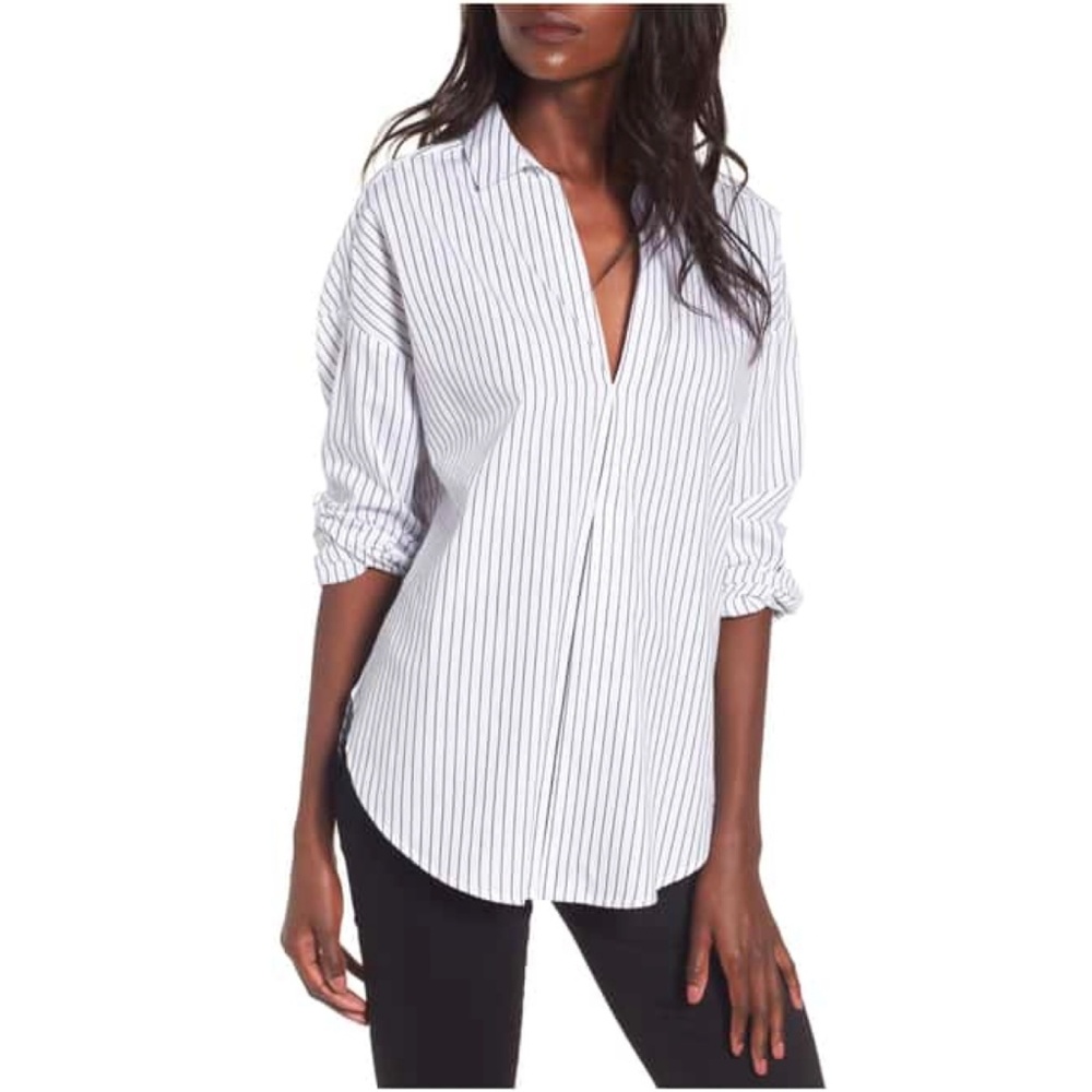 NWT Nordstrom Lush Cotton Menswear Shirt